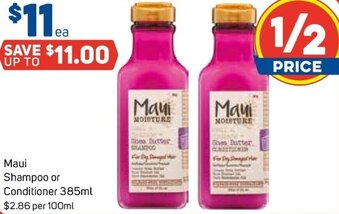 Foodland Maui Shampoo or Conditioner 385ml offer