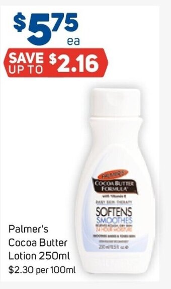 Foodland Palmer's Cocoa Butter Lotion 250ml offer