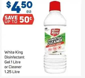 Foodland White King Disinfectant Gel 1 Litre or Cleaner 1.25 Litre offer
