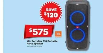 Joyce Mayne Jbl partybox 310 portable party speaker offer