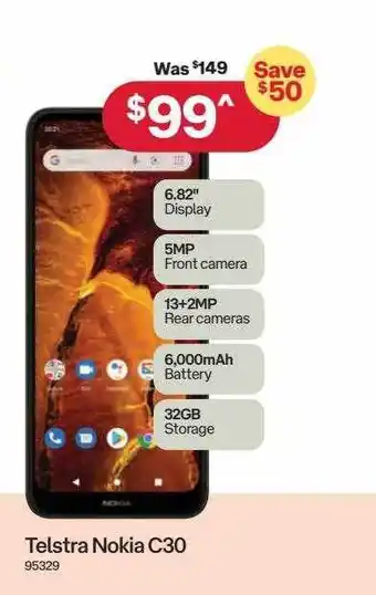 Australia Post Telstra nokie c30 offer