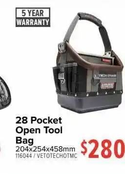 ALDI 28 pocket open tool bag offer