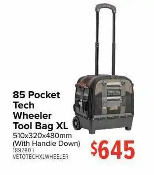 ALDI 85 pocket tech wheeler tool bag xl offer