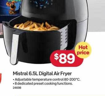 Mistral 6.5l digital air fryer