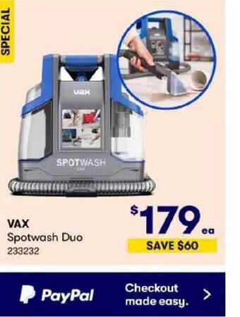 BIG W Vax spotwash duo offer