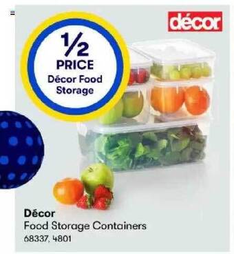 BIG W Décor food storage containers offer