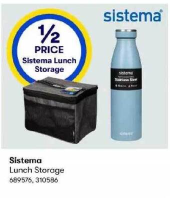 BIG W Sistema lunch storage offer