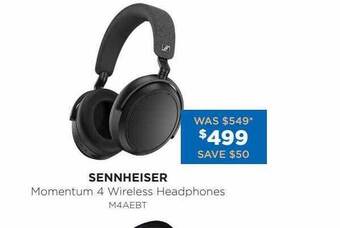 Bing Lee Sennheiser momentum 4 wireless headphones m4aebt offer