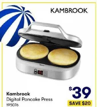 BIG W Kambrook digital pancake press offer