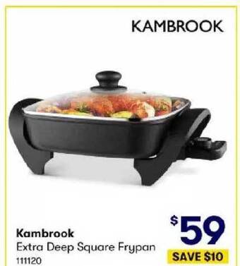 BIG W Kambrook extra deep square frypan offer
