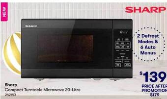 BIG W Sharp compact turntable microwave offer