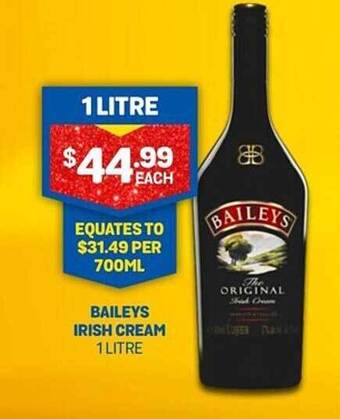 Bottlemart Baileys irish cream offer
