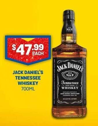 Bottlemart Jack daniel's tennessee whiskey offer