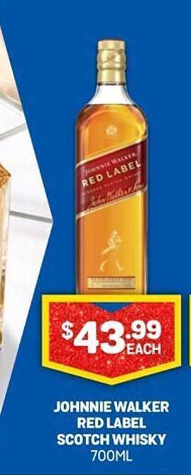 Bottlemart Johnnie walker red label scotch whisky offer