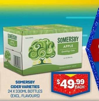 Bottlemart Somersby cider varieties offer