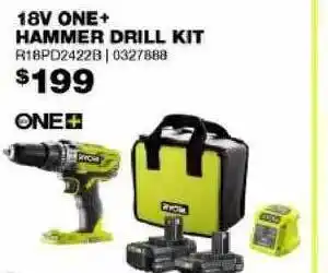 18v one+ hammer drill kit