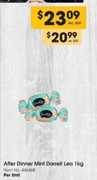 Campbells Wholesale After dinner mint darrell lea offer