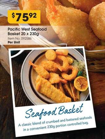 Pacific west seafood basket