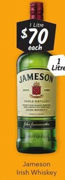 Cellarbrations Jameson irish whiskey offer
