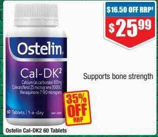 Chemist Warehouse Ostelin cal-dk2 60 tablets offer