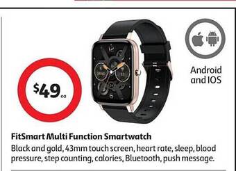 Coles Fitsmart multi function smartwatch offer