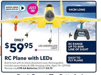Rc plane with leds