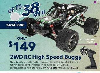 2wd rc high speed buggy