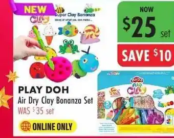 Lincraft Play doh air dry clay bonanza set offer