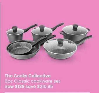 Myer The cooks collective 6pc classic cookware set offer