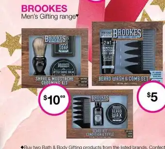 Priceline Brookes men's gifting range offer