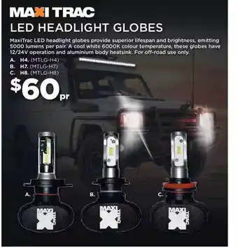 Repco Maxi trac led headlight offer