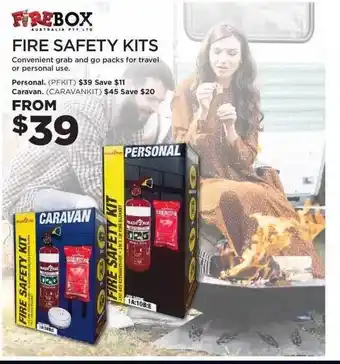 Repco Firebox fire safety kits offer