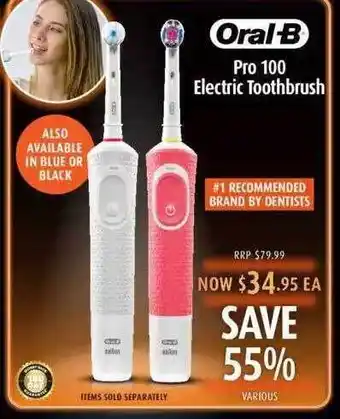 Shaver Shop Oral-b pro 100 electric toothbrush offer