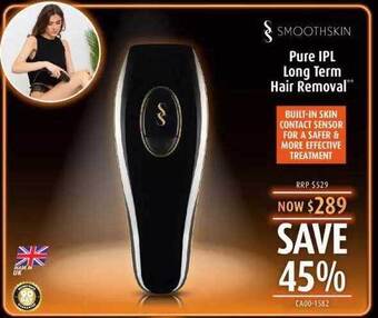 Shaver Shop Smoothskin pure ipl long term hair removal offer
