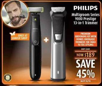 Shaver Shop Philips multigroom series 9000 prestige 13-in-1 trimmer offer