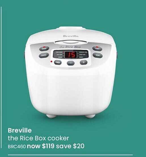 Breville the rice box cooker offer at Myer