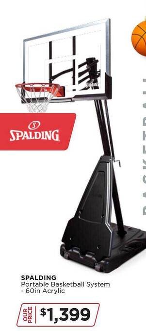 Spalding portable basketball system