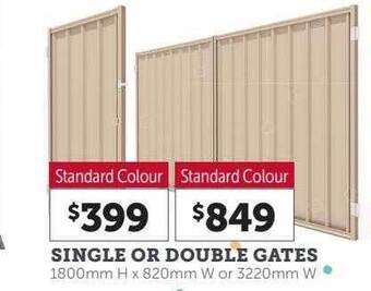 Single or double gates