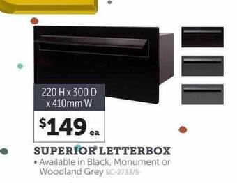 Stratco Superior letterbox offer