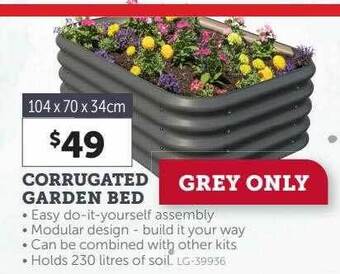 Stratco Corrugated garden bed offer