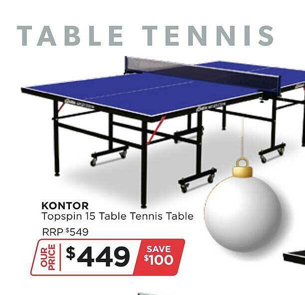 Kontor topspin 15 table tennis table offer at Sportspower