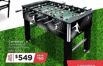 Sportspower Carromco 54in vitesse foosball table offer