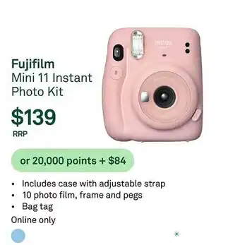 Telstra Fujifilm mini 11 instant photo kit offer