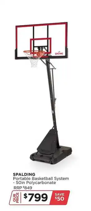 Spalding portable basketball system