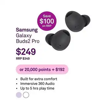 Telstra Samsung galaxy buds2 pro offer