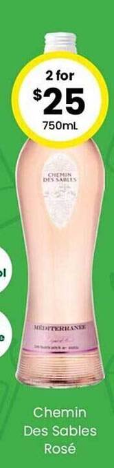 The Bottle O Chemin des sablres rosé offer