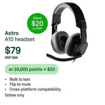 Astro a10 headset