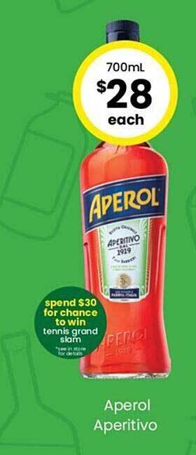 The Bottle O Aperol aperitivo offer