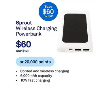 Sprout wireless charging powerbank