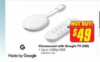The Good Guys Chromecast with google tv (hd) offer